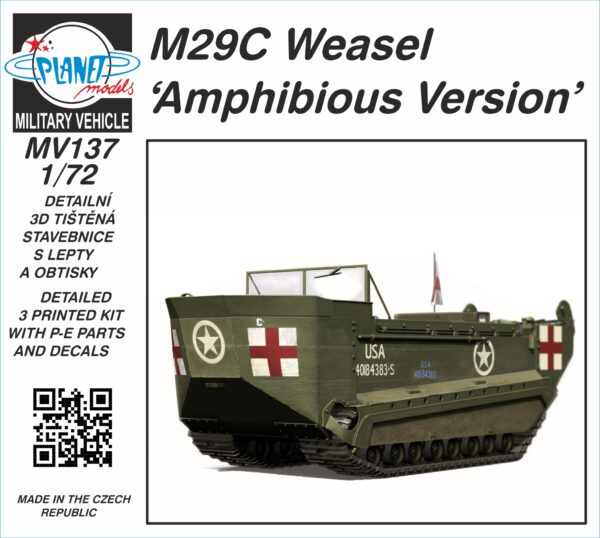 Planet Models no. MV137 M29C Weasel 'Amphibious Version' 1/72