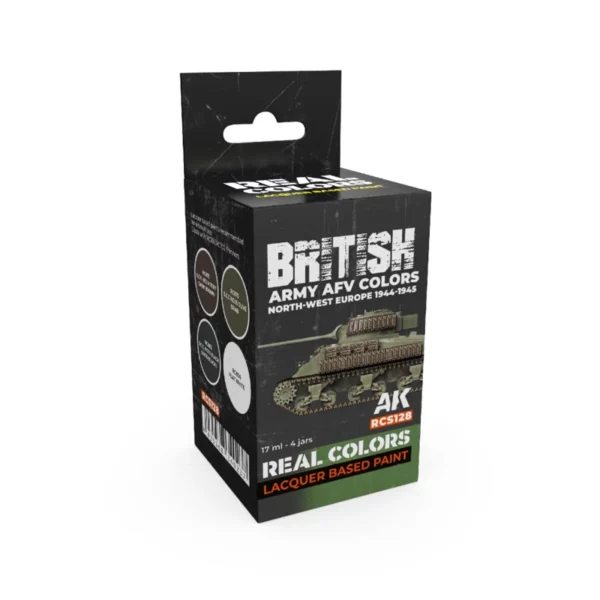 AK Interactive Real Colors RCS128 British Army AFV Colors AFV Colors  17ml X 4