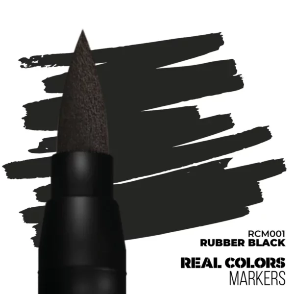 AK Interactive RCM001 Real Colors Markers Rubber Black - Afbeelding 2