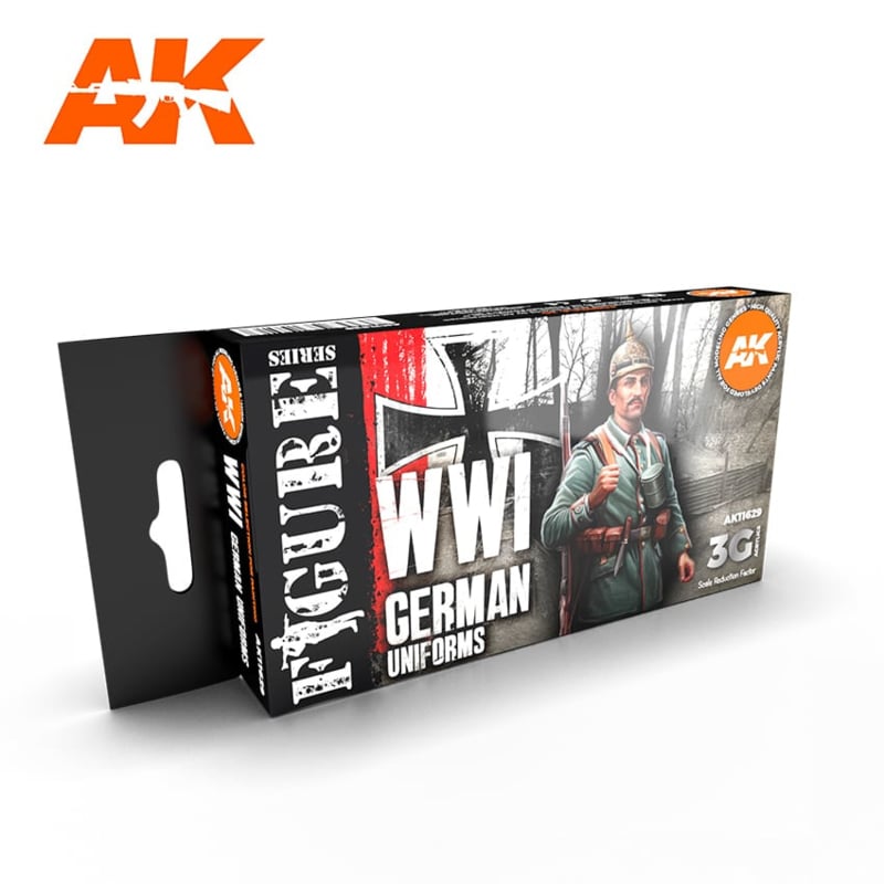 AK Interactive AK11629 WWI German Uniforms Colors Set 18ml X 6