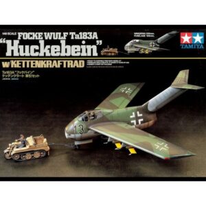 Tamiya 89586 Focke Wulf Ta183A "Huckebein" w/Kettenkraftrad 1/48