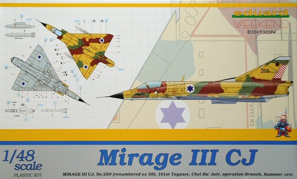 1 Eduard 8494 Mirage III CJ 1/48