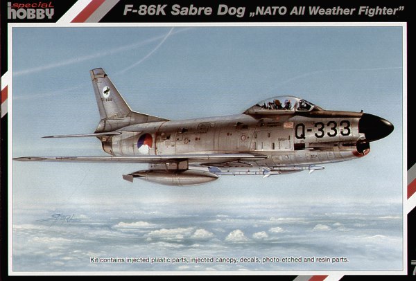 Special Hobby SH 72146 F-86K Sabre Dog "NATO All Weather Fighter" KLU versie 1/72