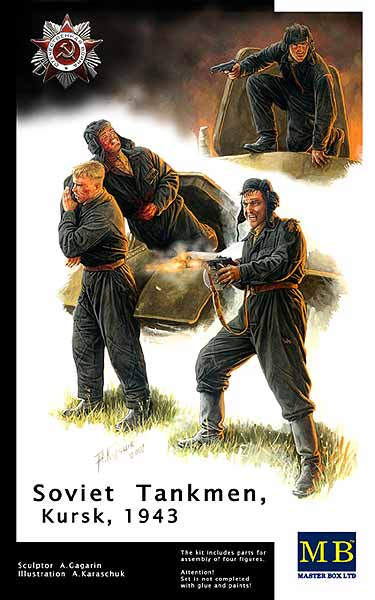Master Box 3532 Bail Out ! Russian Tank Crew, Kursk, 1943 1/35