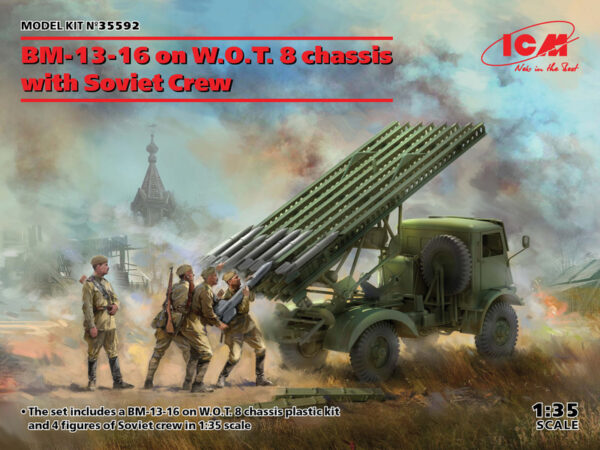 ICM 35592 BM-13-16 on W.O.T. 8 Chassis with Soviet Crew 1/35