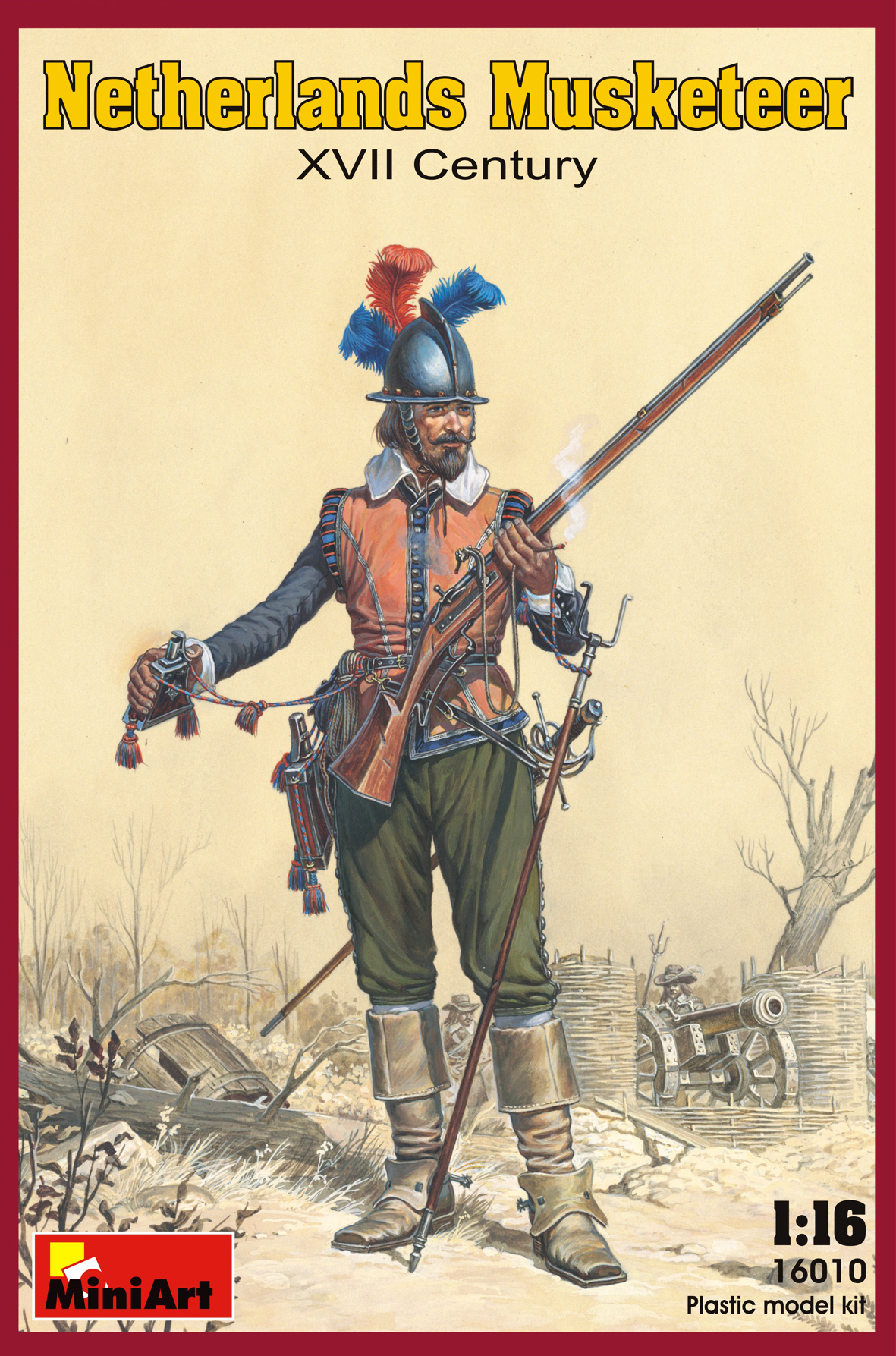 MiniArt 16010 Netherlands Musketeer XVII Century 1/16