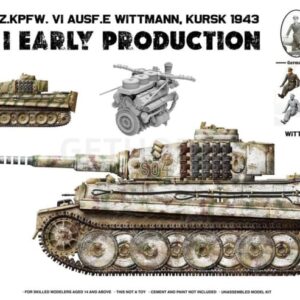 Rye Field Model 5140 Sd.Kfz. 181 Panzerkampfwagen VI Tiger Ausf. E Tiger I Early w/Figure 1/35