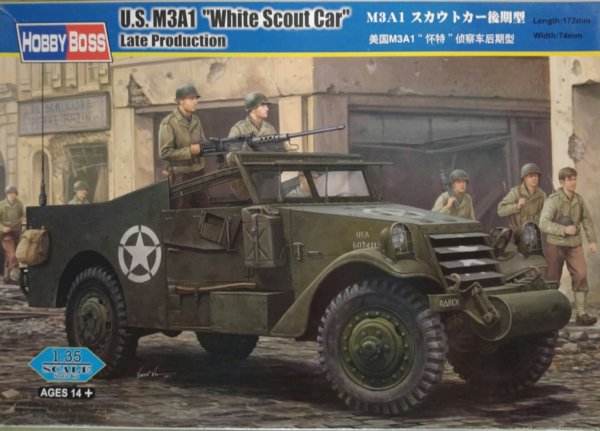 Hobby Boss 82452 U.S. M3A1 White Scout Car Late Production