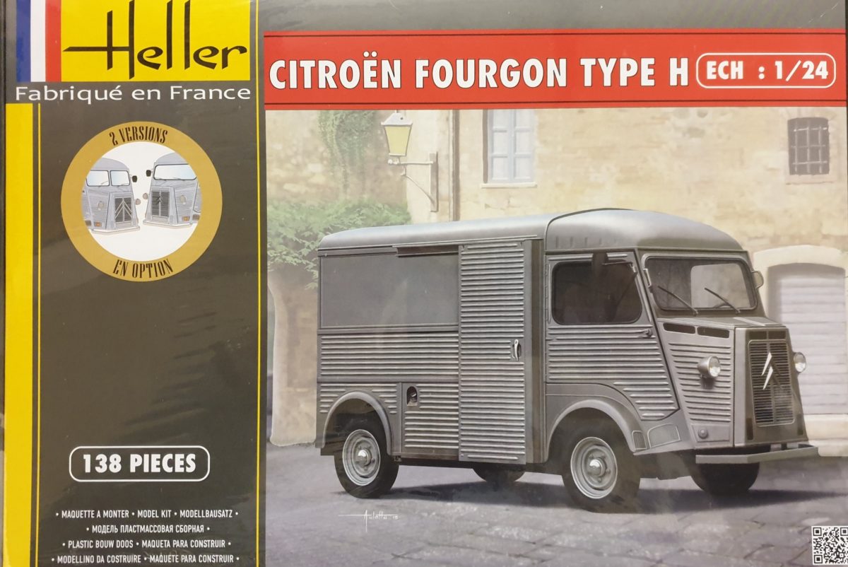 Maquette Plastique Heller Citroën Fourgon Type H – Échelle 1/24 – Avec Kit Peinture Inclus – Boîte Neuve Scellée