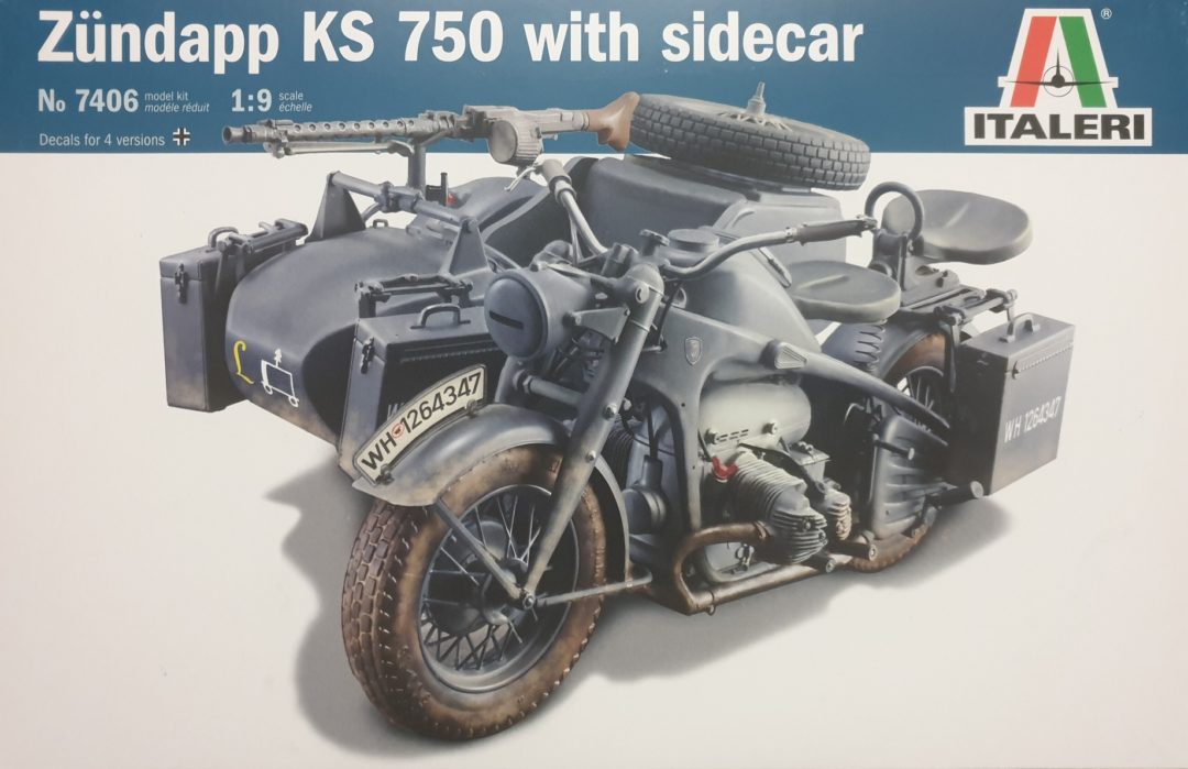 Italeri 7406 Zündapp KS 750 with Sidecar - Dutchmodelshop.nl