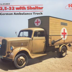 ICM 35402 Typ 2,5-32 w/ Shelter WWII German Ambulance Truck 1/35