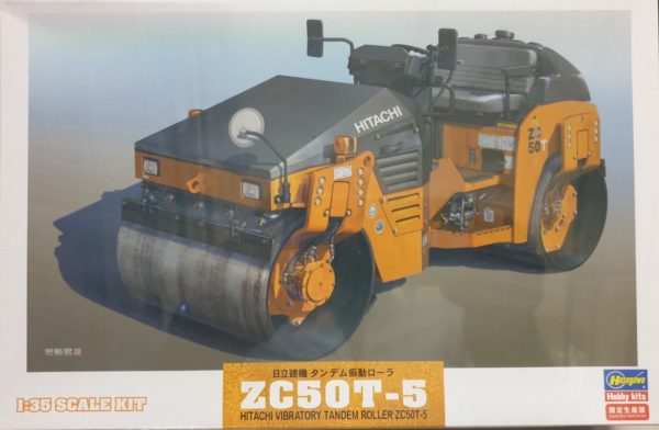 Hasegawa 66101 Hitachi Vibratory Tandem Roller ZC50T-5 1/35