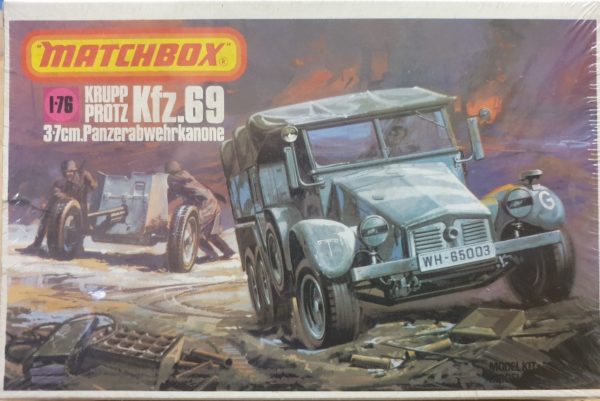 Matchbox 40088 Krupp Protz Kfz. 69 w/ 3,7cm Panzerabwehrkanone 1/76