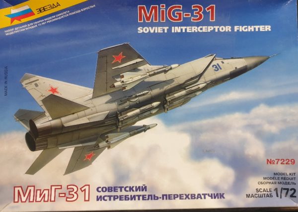 Zvezda 7229 MiG-31 Soviet Interceptor Fighter 1/72