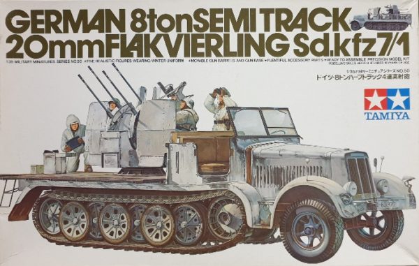 Tamiya 35050 German 8 ton SemiTrack 20mm FlaKVierling Sd.Kfz. 7/1 1/35