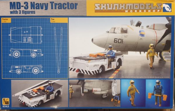 Skunkmodels Workshop 48003 MD-3 Navy Tractor w/3 figures 1/48