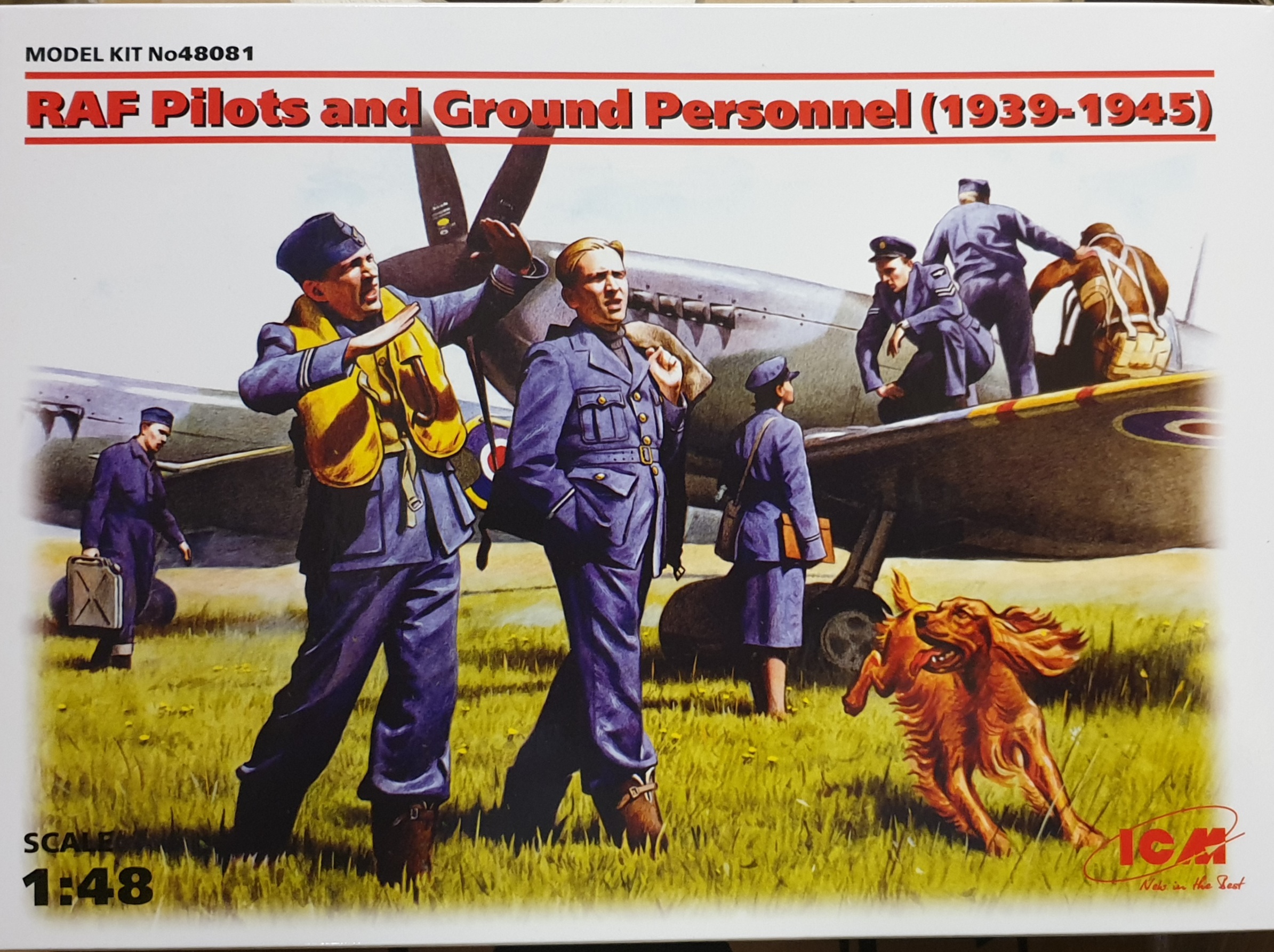 ICM 48081 - Kit Figure 1:48 Piloti E Personale Di Terra RAF (1939-1945) - Modellismo Diorami