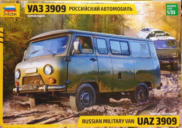 Zvezda 3644 UAZ 3909 Russian Military Van 1/35