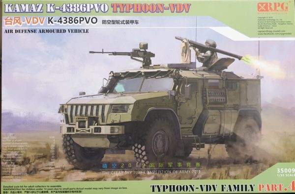 RPG Model 35009 Kamaz K-4386PVO Typhoon-VDV Air Defense Armoured Vehicle 1/35