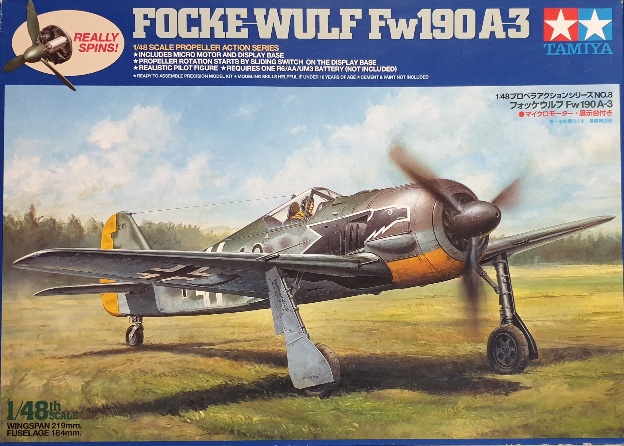 Tamiya 61508 Focke-Wulf Fw190 A-3 includes Micro Motor 1/48 ...