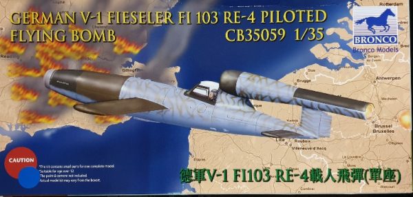 Bronco CB35059 German V-1 Fieseler FI 103 RE-4 Piloted Flying Bomb 1/35