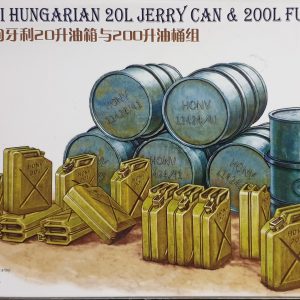 Bronco AB3557 WWII Hungarian 20l Jerry Can & 200l Fuel Drum Set 1/35