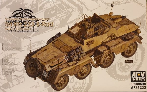 AFV Club 35233 Schwere Panzerspähwagen Sd.Kfz. 233 8-Rad with 7.5cm Gun 1/35