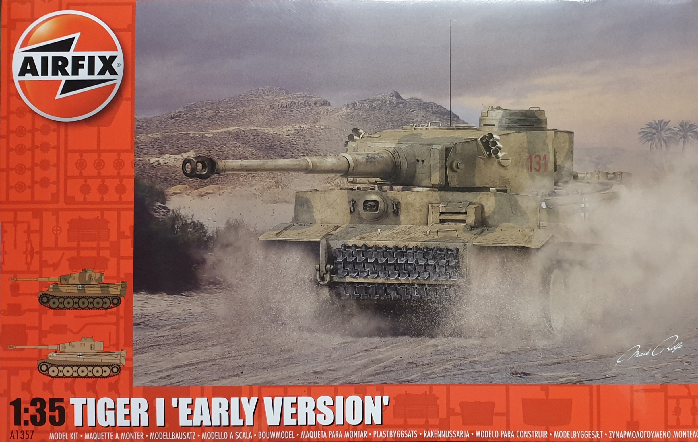 3 Airfix A1357 Tiger I "Early Version" 1/35