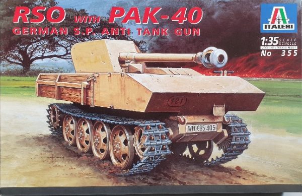 Italeri 355 RSO with PaK-40 German S.P. Anti Tank Gun 1/35