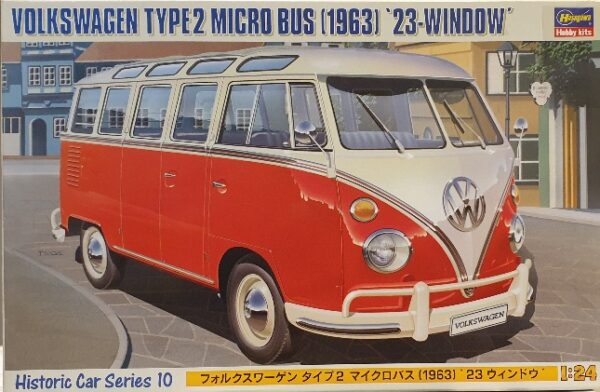 Hasegawa 21210 Volkswagen Type 2 Micro Bus (1963) '23-Window' 1/24