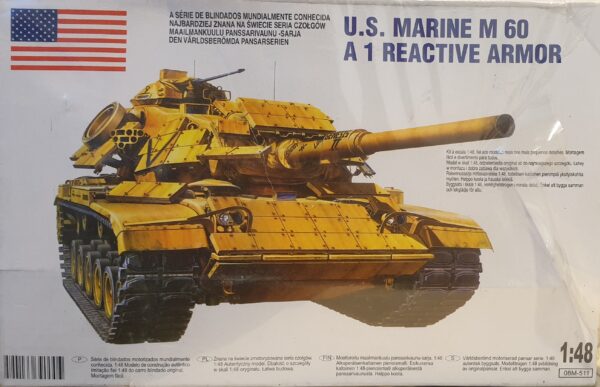 1 U.S. Marine M60 A1 Reactive Armor 1/48