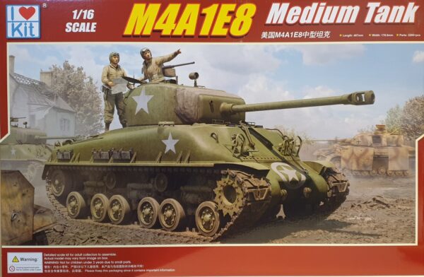 04 I Love Kit 61618 M4A1E8 Sherman Medium Tank 1/16