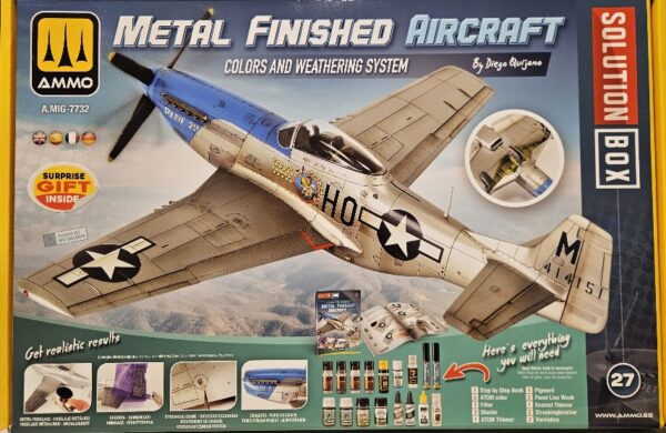 A. Mig-7732 Metal Finished Aircraft Colors and Weathering System Solution Box