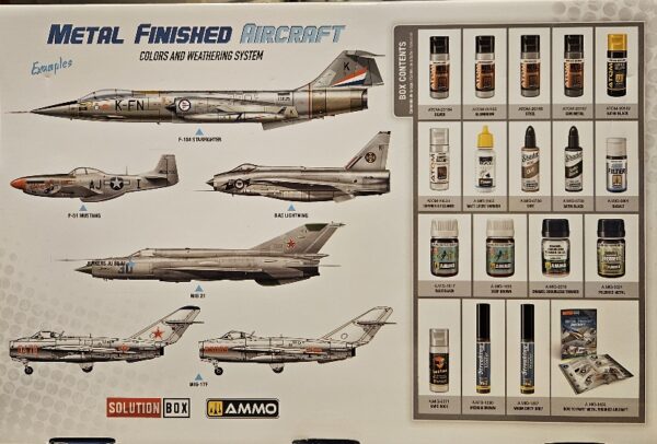 A. Mig-7732 Metal Finished Aircraft Colors and Weathering System Solution Box - Afbeelding 2