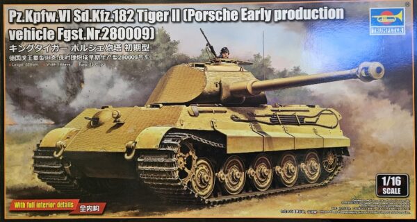 5 Trumpeter 00948 German Pz.Kpfw. VI Tiger II Sd.Kfz. 182 King Tiger Porsche Early 1/16