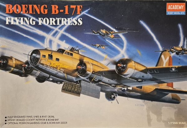 Academy 2142 Boeing B-17F Flying Fortress + Eduard etch set + extra decals 1/72