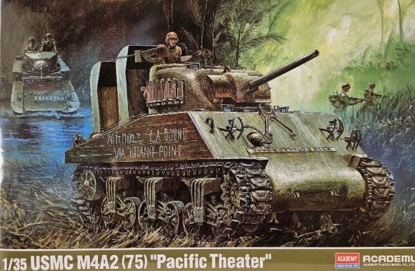 Academy 13562 USMC M4A2 (75) "Pacific Theater" 1/35