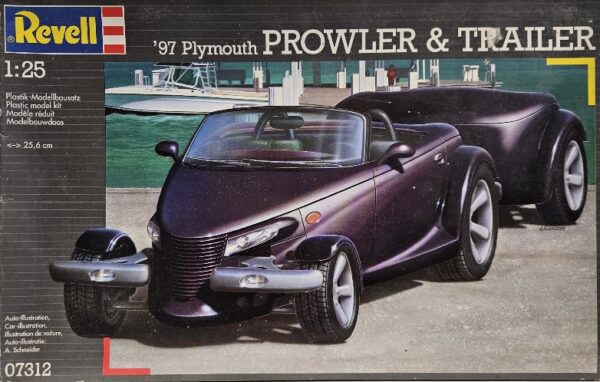 1 Revell 07312 '97 Plymouth Prowler & Trailer 1/25