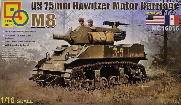 Classy Hobby MC16016 US 75mm M8 Howitzer Motor Carriage 1/16