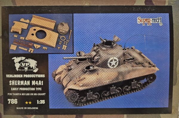 Verlinden Productions 786 Sherman M4A1 Early Prod. (for Tamiya M3 Lee or M5 Grant) 1/35