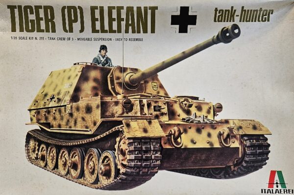 3 Italeri 211 German Tank Hunter Tiger (p) Elefant 1/35