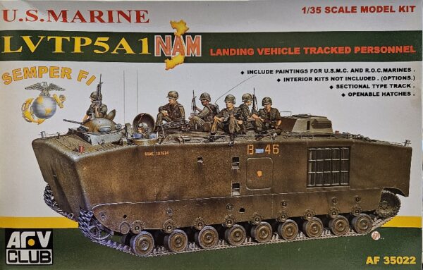 AFV Club AF 35022 U.S. Marine LVTP5A1 NAM Landing Vehicle Tracked Personnel 1/35