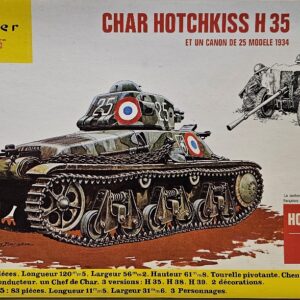 Heller 794 Char Hotchkiss H 35 et un Canon de 25 Modele 1934 1/35