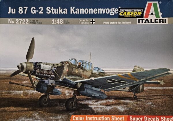 Italeri 2722 Ju 87 G-2 Stuka Kanonenvogel 1/48