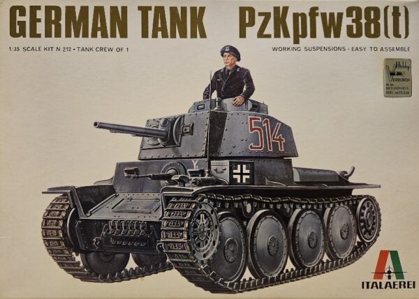 4 Italeri 212 German Tank Pz.Kpfw. 38(t) 1/35