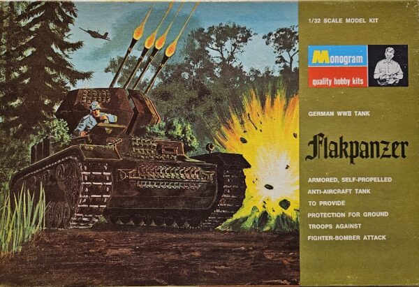 4 Monogram PM233 German WWII Tank Flakpanzer 1/32