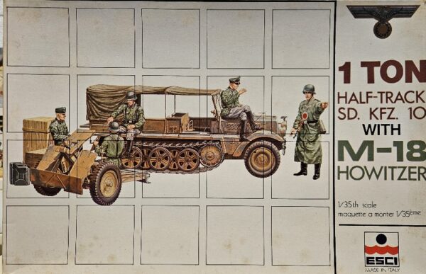 2 Esci 5008 1 Ton Half-Track Sd.Kfz. 10 with M-18 Howitzer 1/35