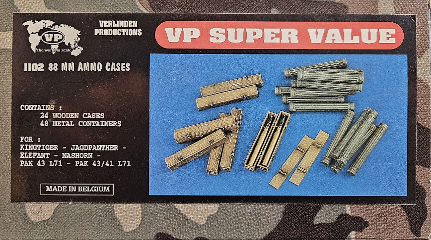 Verlinden Productions 1102 88 mm Ammo Cases 1/35