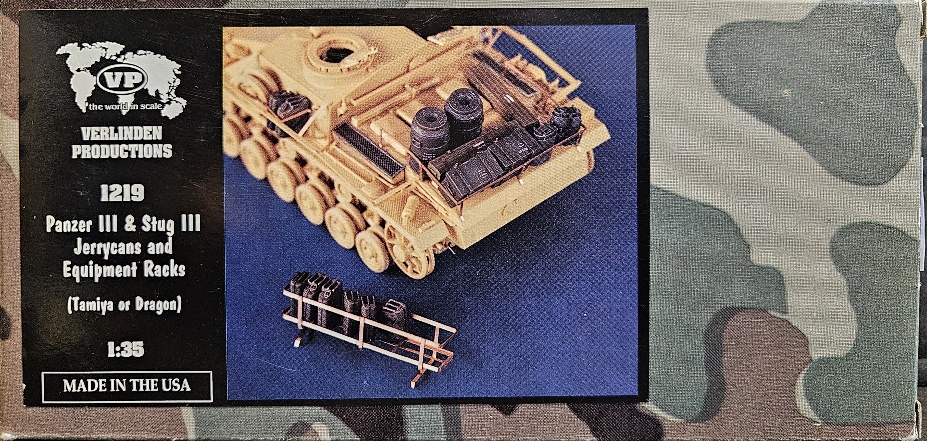 Verlinden Productions 1219 Panzer III & StuG III Jerrycans and Equipment Racks 1/35