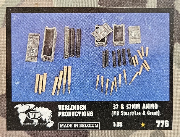 Verlinden Productions 776 37 & 57mm Ammo (M3 Stuart / Lee & Grant) 1/35